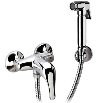 Гигиенический комплект: смеситель для душа, душ пистолет (латунь)  фото 