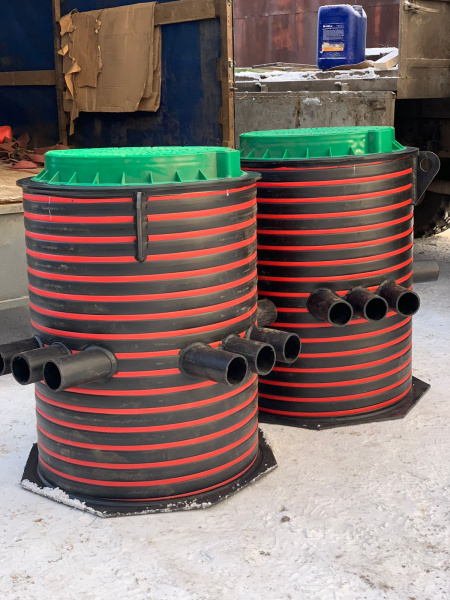 Колодец кабельный ПЭ, DN 800 мм, Н-1500 мм, люк Ø780 мм  фото в интернет-магазине Санкомп