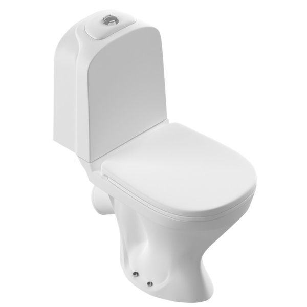 Унитаз компакт керамика косой выпуск (350х590х760) 2-х режимная арматура, сидение ПП  Микролифт, 796 фото  в интернет-магазине Санкомп
