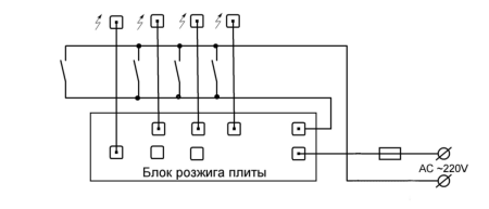 Плита газовая 840х850х860 (960) мм (0.1 кВт) кол-во конфорок 4, 22921 фото  в интернет-магазине Санкомп