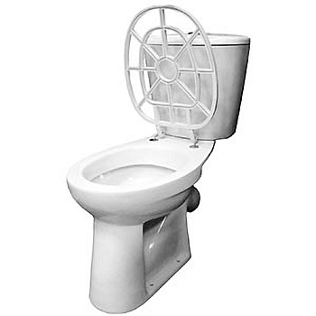 Слив технический СТ-0 компакт косой, решетка пластик, 12968 фото  в интернет-магазине Санкомп