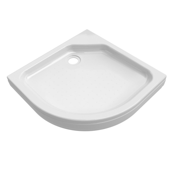 Поддон акриловый угловой 800х800х170(65) мм, Ø 90 мм с каркасом и экраном 20896 фото  в интернет-магазине Санкомп