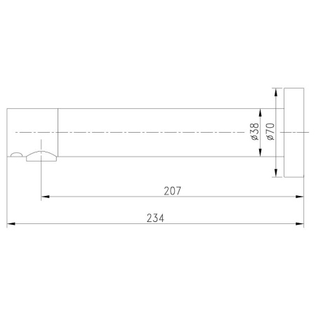 Кран настенный скрытого монтажа с литым изливом СЕНСОРНЫЙ  фото  в интернет-магазине Санкомп