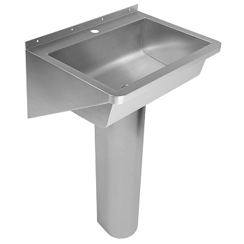 Мойка хирургическая 1-местная (600х430х850 мм) из нержавеющей стали AISI 304 на пьедестале, 23505 фото  в интернет-магазине Санкомп