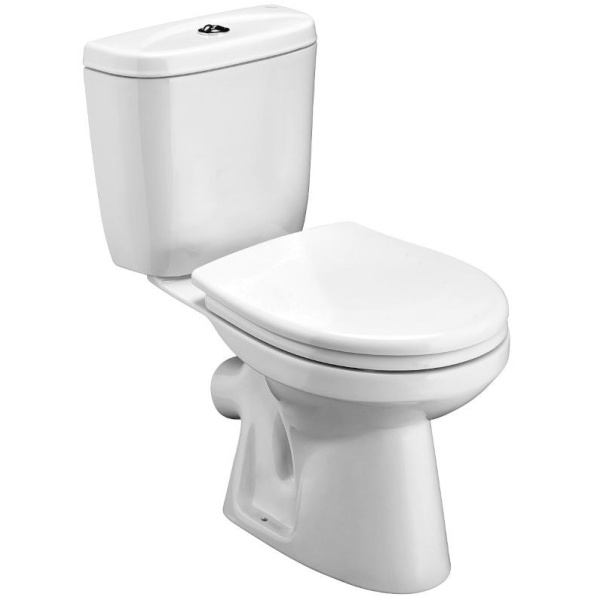 Унитаз компакт керамика косой выпуск (635х380х745)1-х режимная арматура, Сидение ПП, 02811 фото  в интернет-магазине Санкомп