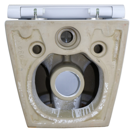 Унитаз подвесной БЕЗОБОДКОВЫЙ (490х360х360) С УЛЬТРАТОНКИМ СИДЕНЬЕМ МИКРОЛИФТ 22559  фото  в интернет-магазине Санкомп