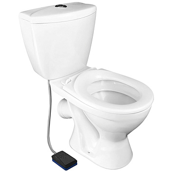 Унитаз ДЕТСКИЙ ПЕДАЛЬНЫЙ с косым выпуском (560х300х650(330)), 15404 фото 