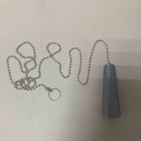 Цепочка кольца, цвет серебро с ручкой серебро для бачка 70 см, 25836  фото арт.25836