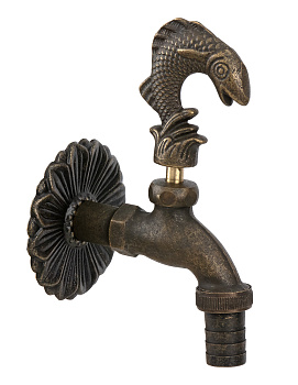 Кран поливочный Ду 15 бронза 20747 фото  в интернет-магазине Санкомп