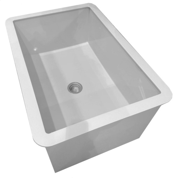 Поддон для уборочного инвентаря глубина 200 мм с бортиком, 600х600х450 мм, 24848 фото  в интернет-магазине Санкомп