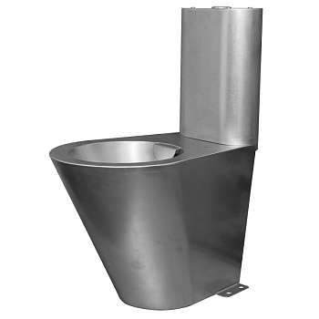 Унитаз-компакт НЕРЖАВЕЙКА (355х622х722) Горизонтальный 100,сидение дюропласт,подача снизу, 21342 фото  в интернет-магазине Санкомп