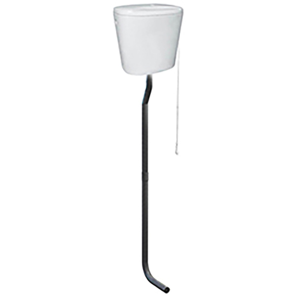 Бачок высокий подвесной КЕРАМИКА в комплекте с арматурой и трубкой ХРОМ 190х390х370, 2103 фото  в интернет-магазине Санкомп