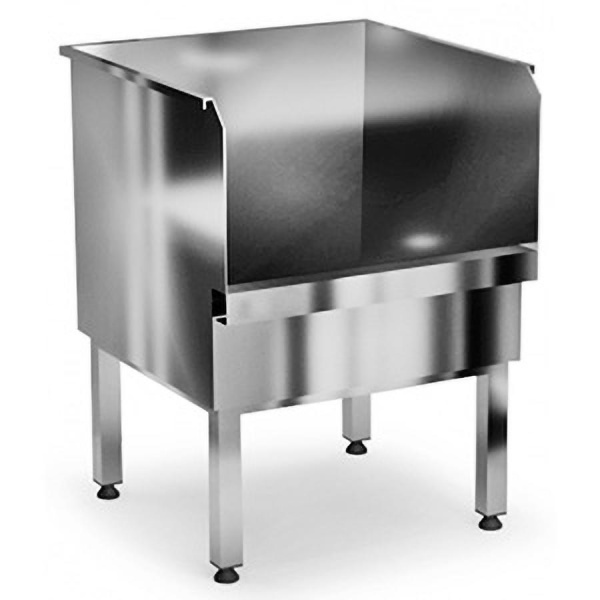 Слив технический из нержавеющей стали 500х500х500(800) мм, 17047  фото  в интернет-магазине Санкомп