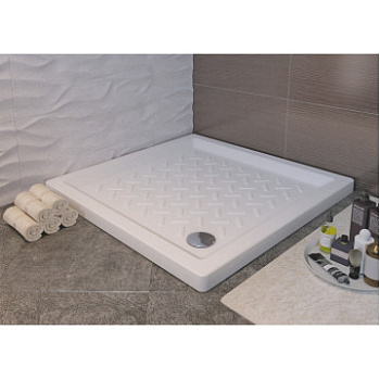 Поддон керамический квадратный (700х700х70) фото  в интернет-магазине Санкомп