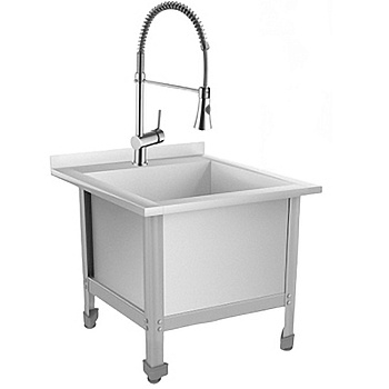 Слив технический из нержавеющей стали 530х600х550 мм, СМЕСИТЕЛЬ (ЭКОНОМ), 20583 фото  в интернет-магазине Санкомп