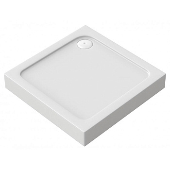 Поддон акриловый квадратный 800х800х115(20) мм, Ø 85 мм с экраном и ножками 20898  фото  в интернет-магазине Санкомп