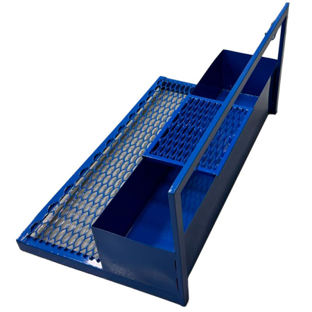 Мойка металлическая для чистки обуви с поддоном шириной 1250 мм RAL 5005, 25706 фото  в интернет-магазине Санкомп