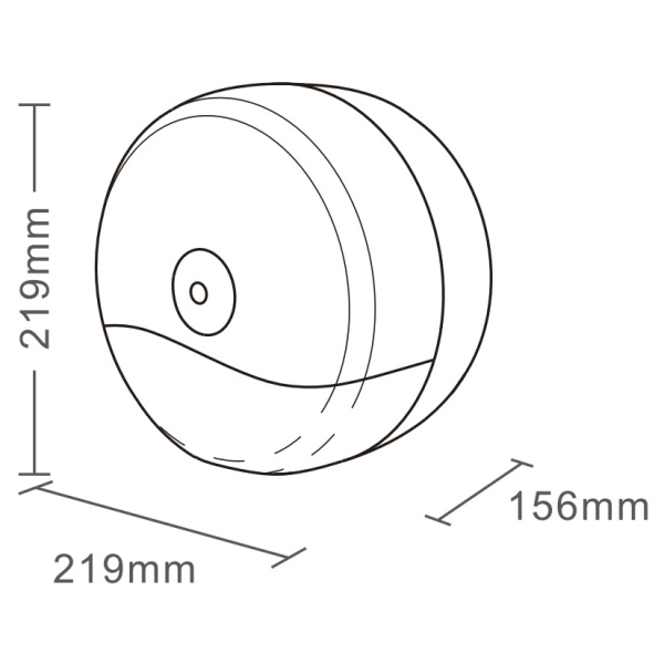 Диспенсер туалетной бумаги пластиковый для рулонов до 210 мм (219х219х156 мм) Белый, 24719 фото  в интернет-магазине Санкомп