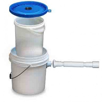 Гипсоотстойник пластиковый с крышкой на 12 литров 330х330х265 мм, 24225 фото  в интернет-магазине Санкомп