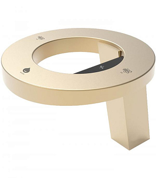 Смеситель для раковины сенсорный со встроенной сушилкой для рук и дозатором Золотой, 24397 фото  в интернет-магазине Санкомп