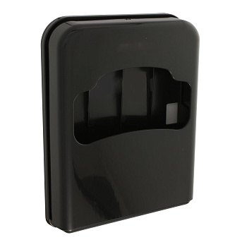 Диспенсер гигиенических покрытий для унитаза выполнен из чёрного пластика, 21180 фото  в интернет-магазине Санкомп