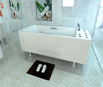 Ванна БАЛЬНЕОЛОГИЧЕСКАЯ 2000х850х870 мм, 310 л, слив, быстрый набор воды, смеситель, 2 ручки, 20926 фото  в интернет-магазине Санкомп