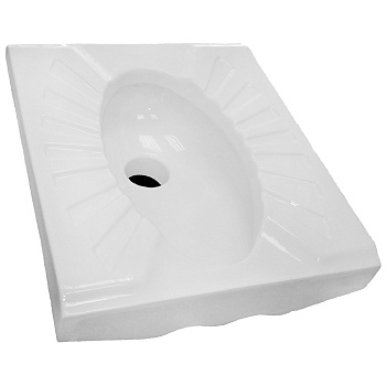 Чаша Генуя керамическая усиленная омывание со всех сторон (подача воды сзади) 590х490х210, 0202.00.8