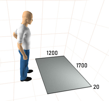 Поддон AISI 304 толщина 1 мм 1700х1200х20 мм (по размерам заказчика)  фото  в интернет-магазине Санкомп