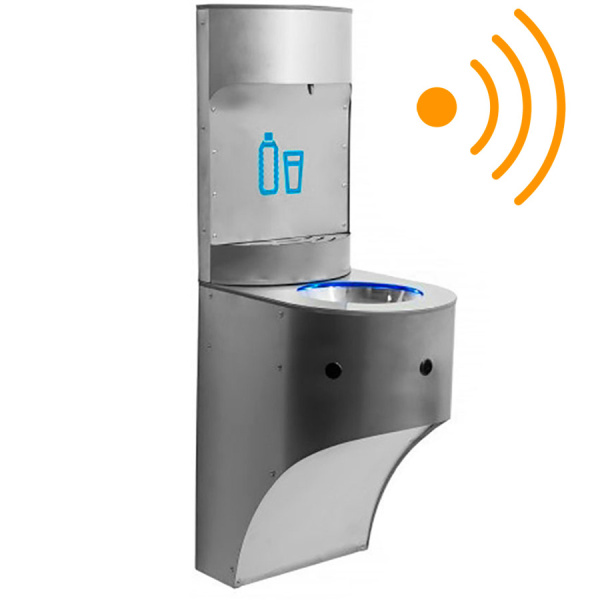 Станция питьевая автомат и кнопка подвесная 2 чаши Х/В, Б/Ф,Б/УФ, Б/Г, Б/ТО, Б/О, 340x420x1040 26650 фото  в интернет-магазине Санкомп