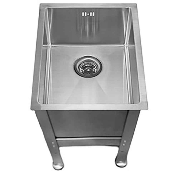 Ванна ножная из нержавеющей стали 440х520х200 мм НА КАРКАСЕ 450 мм, 17913  фото  в интернет-магазине Санкомп