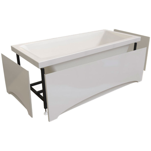 Ванна акриловая прямоугольная в полной комплектации 1600х700х580 мм,  23726 фото  в интернет-магазине Санкомп