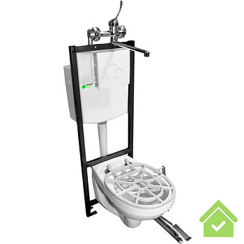  Видуар ПОДВЕСНОЙ СТАНДАРТ, с инсталляцией, ПЕДАЛЬЮ И СМЕСИТЕЛЕМ (БЕЗ БАЧКА ДЛЯ РАСТВОРА), 19957 фото 