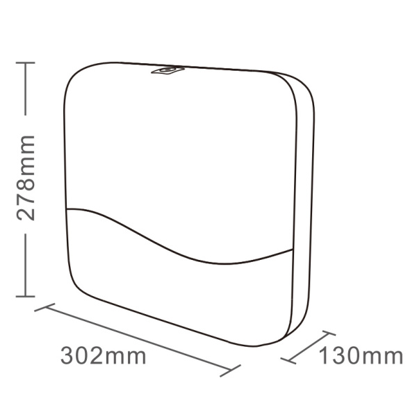Диспенсер для листовых полотенец тип сложения полотенец-Z (вмещает 2 пачки) БЕЛЫЙ, 24721 фото  в интернет-магазине Санкомп