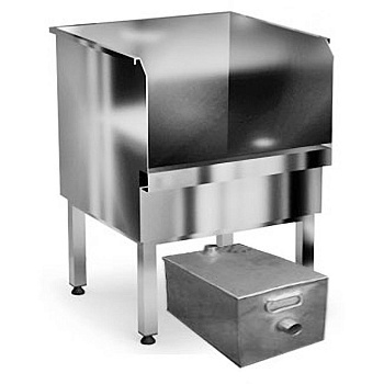 Слив технический из нержавеющей стали AISI 304 800х800х600 (800) мм С ПЕСКОУЛОВИТЕЛЕМ 15 л, 19187 фото  в интернет-магазине Санкомп