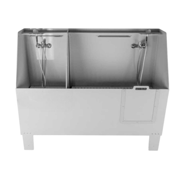 Ванна для груминга для собак с экраном 1800х650х1500 мм 2 СЕКЦИИ СО СМЕСИТЕЛЯМИ И ПОДДОНАМИ 18248 фото  в интернет-магазине Санкомп