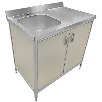 Стол-мойка СЛМ-1, габариты 1000*600*800 мм, 24943 фото  в интернет-магазине Санкомп