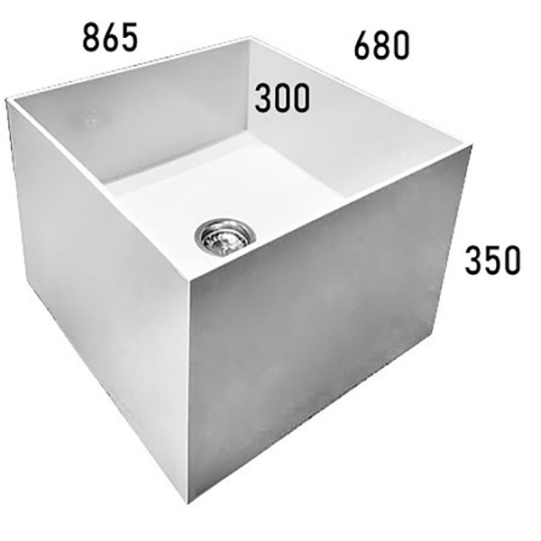 Лапомойка напольная 865х650х400 мм глубина 300 мм (По размерам заказчика), 23946 фото  в интернет-магазине Санкомп