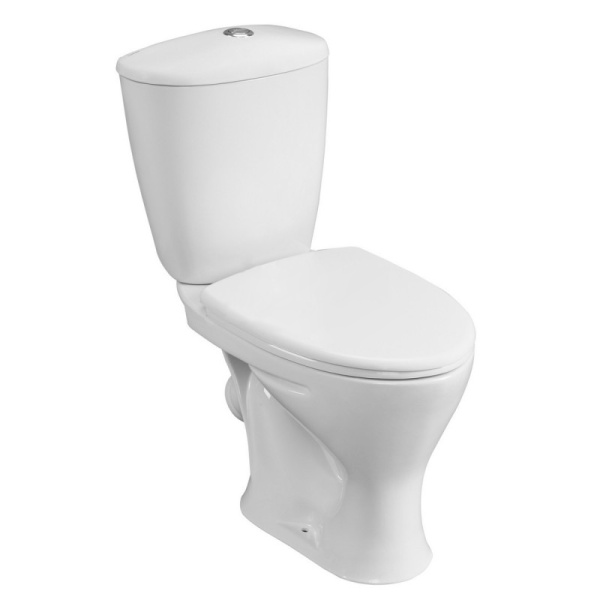 Унитаз компакт козырьковый (640x390x820) 1-х режимная арматура, сидение ПП , 27115 фото  в интернет-магазине Санкомп