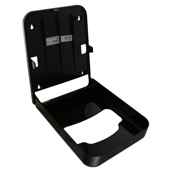 Диспенсер гигиенических покрытий для унитаза выполнен из чёрного пластика, 21180 фото  в интернет-магазине Санкомп