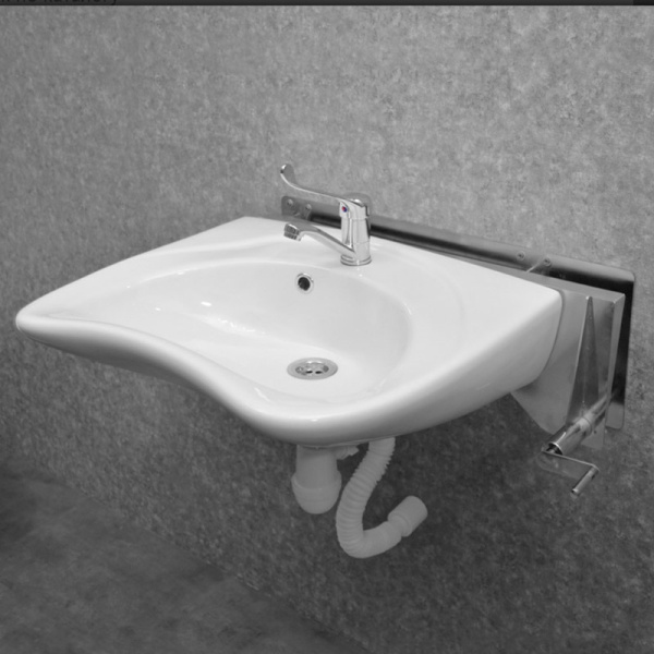 Комплект Умывальник для инвалидов с изменяемым наклоном (600х475х180) без смесителя, 24882 фото  в интернет-магазине Санкомп