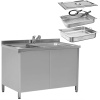 Мойка для эндоскопов 1 секция, емкость с крышкой, смеситель, 1200х700х850 мм, 25574 фото арт.25574