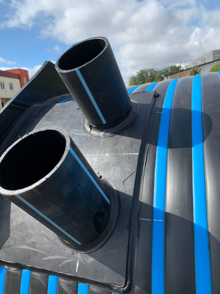 Колодец кабельный цельносварной СВТ ПЭ, DN 1000 мм, Н-1250 мм, горловина Ø680 мм Н-250 мм, ПЭ крышка фото в интернет-магазине Санкомп