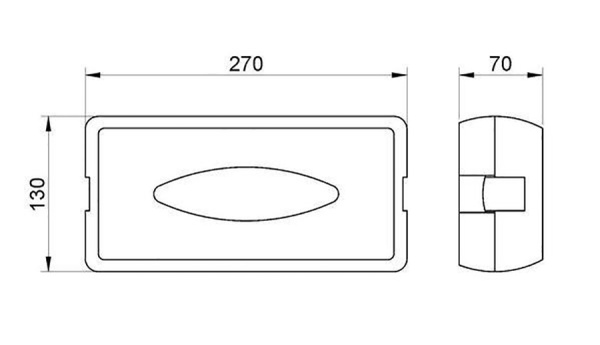Диспенсер для салфеток пластиковый Черный, 24313 фото  в интернет-магазине Санкомп