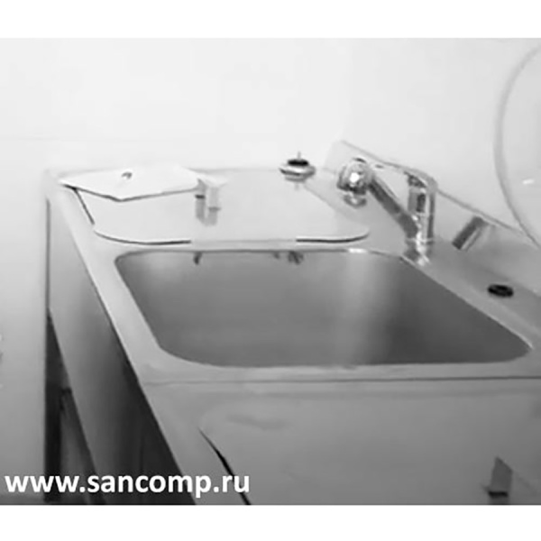 Мойка для эндоскопов 2 секции в комплекте насос, дозатор, два смесителя и крышкой для мойки, 15390 фото  в интернет-магазине Санкомп