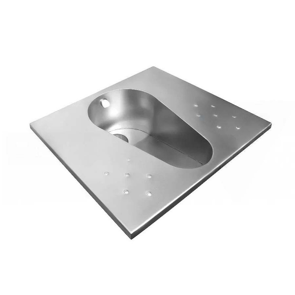 Чаша Генуя из нержавеющей стали с рассекателем 595х530х250 мм с бачком среднерасположенным, 21323 фото  в интернет-магазине Санкомп