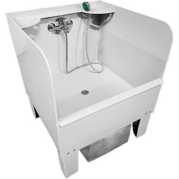 Слив технический напольный 650х650х890 С ЭКРАНОМ СО СМЕСИТЕЛЕМ С ПЕСКОУЛОВИТЕЛЕМ 17л, 20015  фото  в интернет-магазине Санкомп