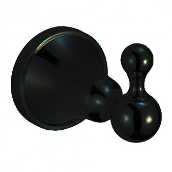 Крючок для ванной одинарный латунный черный 5894 фото  в интернет-магазине Санкомп