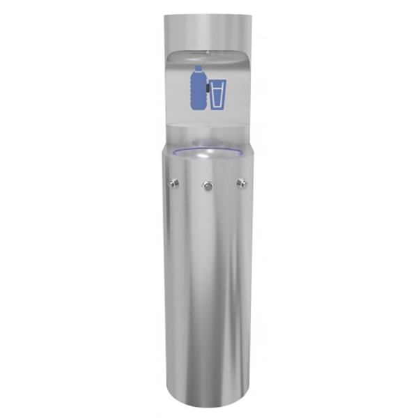 Станция питьевая кнопочная напольная 2 чаши Х/В, Б/Ф, Б/УФ, Б/Г, Б/ТО, Б/О, 290x390x1390 26603 фото  в интернет-магазине Санкомп