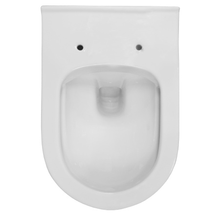 Унитаз подвесной БЕЗОБОДКОВЫЙ (530х355х360) С УЛЬТРАТОНКИМ СИДЕНЬЕМ МИКРОЛИФТ 22578  фото  в интернет-магазине Санкомп