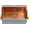 Мойка врезная нержавейка 600х450x200 мм С/О МАТОВАЯ БРОНЗА с сифоном, 17844 фото  в интернет-магазине Санкомп